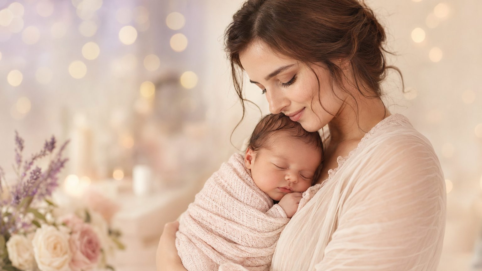 Stacey-Ann Wilson with newborn baby